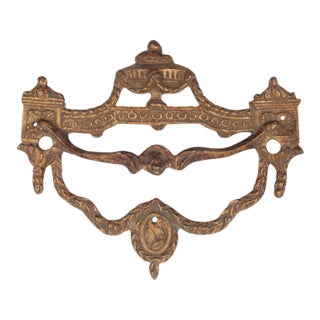 Antique Empire Style Oversized Drawer Pull For Sale