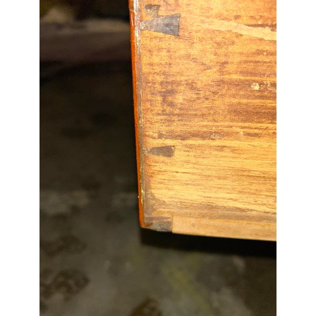 Antique Mid-Century, Modern , American Tiger Maple 4 Drawer Dresser, Circa 1840-1860 For Sale - Image 10 of 11