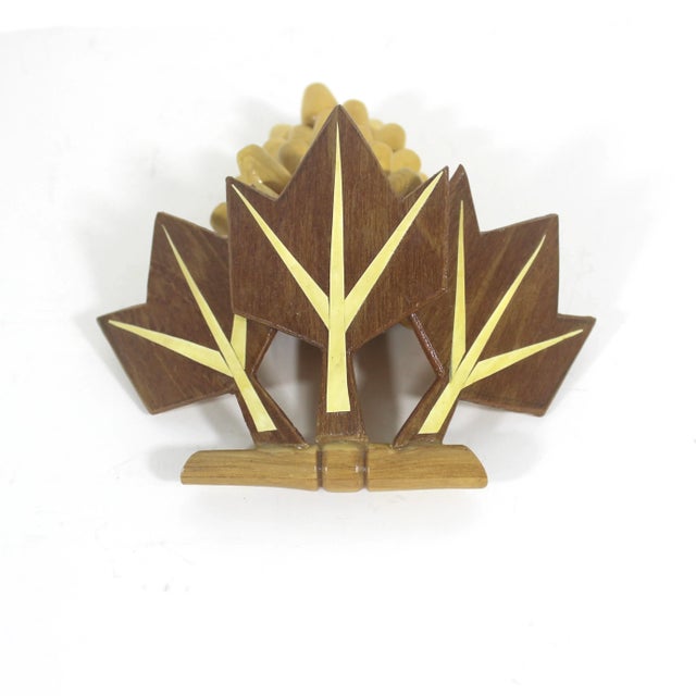 Mid-Century Modern Large Wood Grape Fruit Cluster For Sale - Image 6 of 9