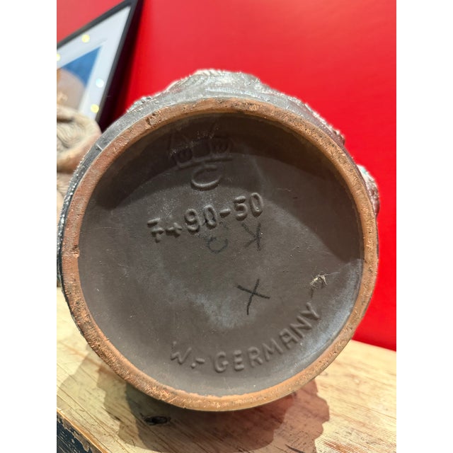 West Germany Mid 20th Century Ceramic Vase For Sale - Image 4 of 4