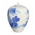 This exquisite ginger jar, hand-painted in stunning blue and white, boasts a graceful shape and superior quality. It...