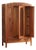 Art Nouveau Oak Wardrobe with Mirror, 1920s For Sale