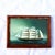 Early 20th Century Miniature Framed Reverse Glass Painting of a Clipper Ship For Sale - Image 4 of 16