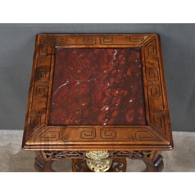 Asian Side Table in the style of Gabriel Viardot, Late 19th Century For Sale - Image 5 of 18