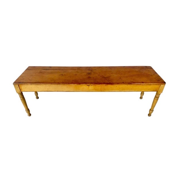 Farmhouse 19th Century Pine Farmhouse Work Table For Sale - Image 3 of 11