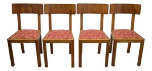 Vintage Italian Chairs, 1930s, Set of 4