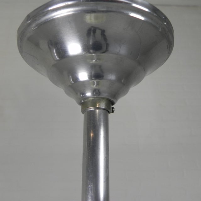 Art Deco Pendant Lamp with Marbled Glass Shade, 1930s For Sale - Image 13 of 15