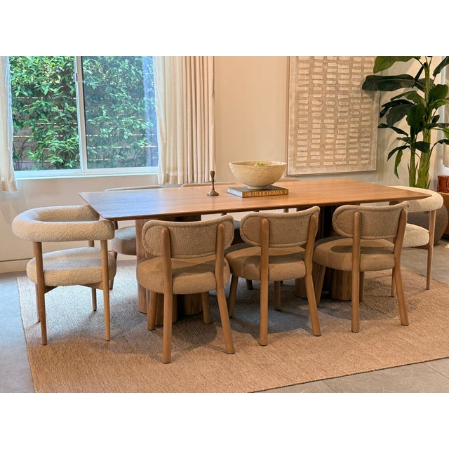 Maiden Home Reade 84" Dining Table in Pecan For Sale - Image 4 of 11