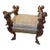 Venetian Baroque 19th Century Walnut Carved Bench For Sale