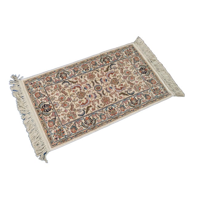 Traditional Karastan 100% Wool Oriental Floral Palmette Animal 738 Area Rug Mat 4' X 2' For Sale - Image 3 of 14