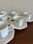 Vintage Johnson Brothers Heritage White Ironstone Cups & Saucers — Set of 10 For Sale - Image 10 of 16