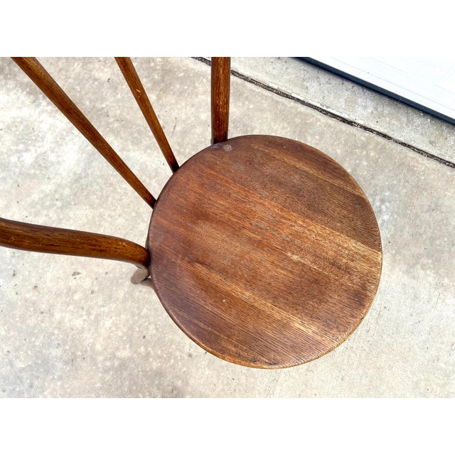 Antique Bentwood Café Thonet Style Farmhouse Dining Chair| C. 1890–1920 | Central European Origin For Sale - Image 11 of 12