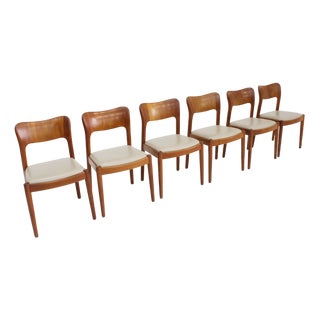 Vintage Danish Dining Chairs in Teak by Niels Koefoed for Koefoeds Hornslet, 1960s, Set of 6 For Sale
