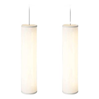Isol Suspension Lamps 30/126 in Cream by David Thulstrup for Astep, Set of 2 For Sale