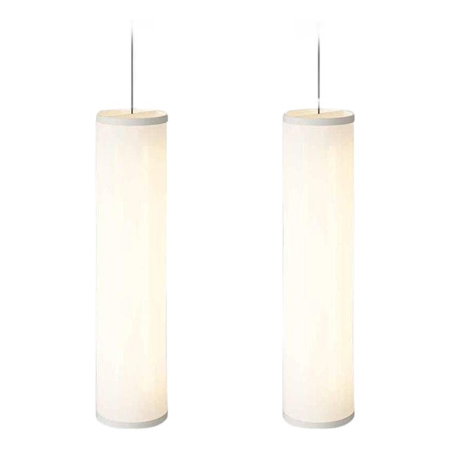 Isol Suspension Lamps 30/126 in Cream by David Thulstrup for Astep, Set of 2 For Sale