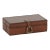 Chadwell Rectangular Leather Decorative Box, Small For Sale