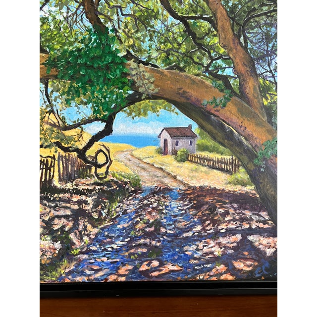 The Cottage Beyond the Tree - Original Oil Painting For Sale In San Francisco - Image 6 of 10
