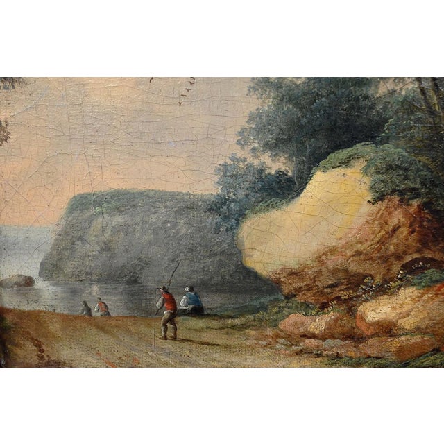 After Jean Pillement, Path Opening Onto the Sea, Oil on Panel, Late 19th Century For Sale - Image 8 of 17
