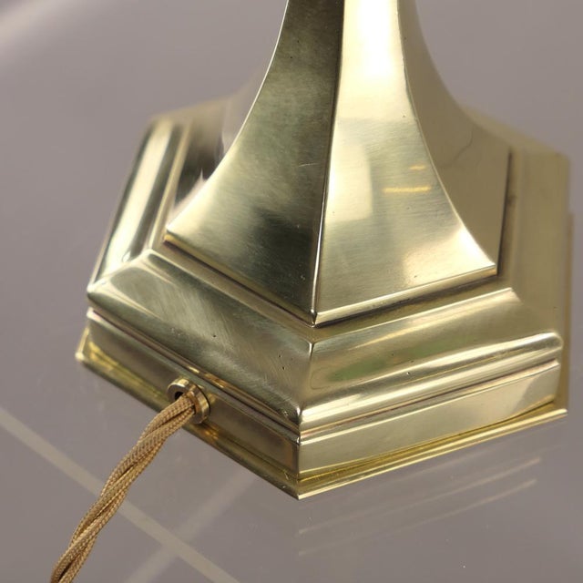 Gold Art Deco German Brass Desk Lamp, Berlin, 1920s For Sale - Image 8 of 12