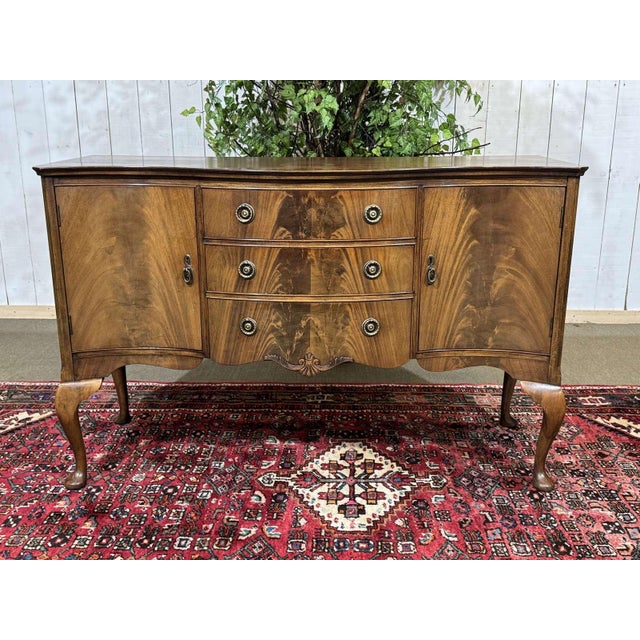 English Chippendale Mahogany Sideboard, 1930s For Sale - Image 3 of 17