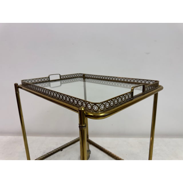 French Brass Drinks Trolley, 1960s For Sale - Image 6 of 18