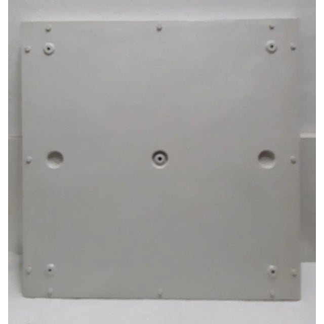 Large Flat Square Ceiling Lamp with White Plastic Mounting from AEG, 1970s For Sale - Image 4 of 6