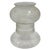 Late 19th Century Victorian Two-Tone Frosted Wheel Cut Glass Oil Lamp Fluted Hurricane Shade For Sale In Los Angeles - Image 6 of 8