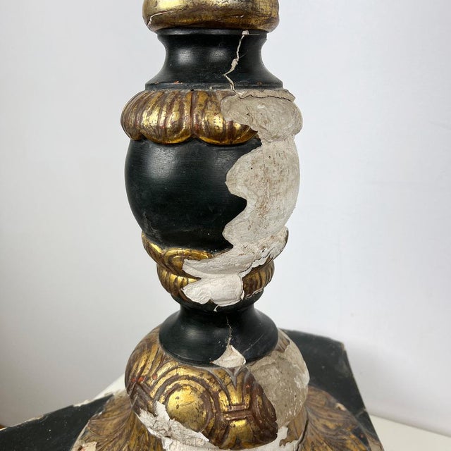 Large Salvaged Gilt Wood Fragment, 1700s For Sale - Image 5 of 12