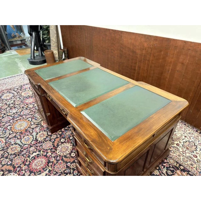 English Chesterfield Desk in Teak For Sale - Image 17 of 18