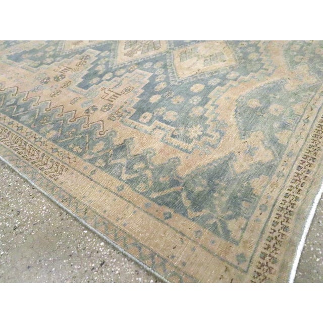 Slate Gray Galerie Shabab Collection Mid-20th Century Persian Afshar Accent Rug For Sale - Image 8 of 10