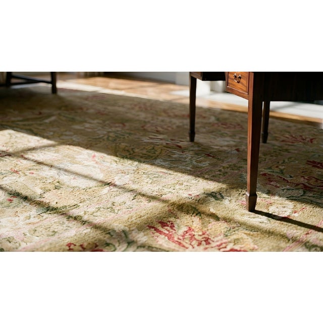 Early 20th Century Turkish Hereke Rug ( 4'2" x 4'10" - 127 x 147 ) For Sale - Image 15 of 15