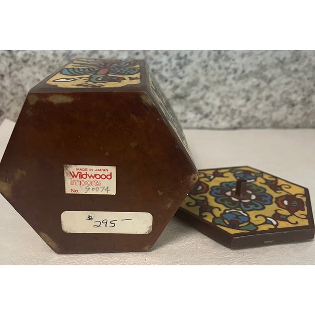 Metal Vintage Wildwood Cloisonne Collection of (7) For Sale - Image 7 of 15