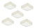 Vintage Plastic Cnosso Wall Lights by A. Mangiarotti for Artemide, 1969, Set of 5 For Sale