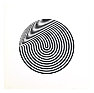 Marina Apollonio, Circular Dynamics, 1966, Paper