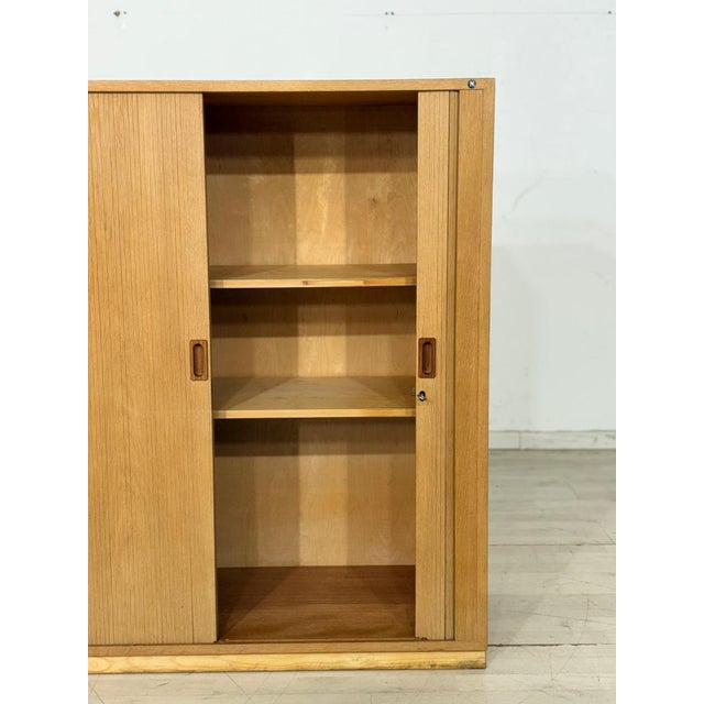 Danish Roller Shutter Cabinet For Sale - Image 4 of 16