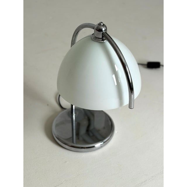 Table Lamp in Chrome and Glass, 1970s For Sale - Image 6 of 8