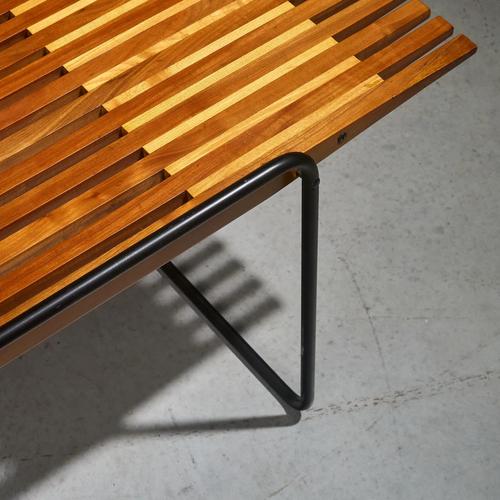 Coffee Table with Slatted Top by Taichiro Nakai for La Permanente Mobili Cantù, Italy, 1955 For Sale - Image 11 of 12