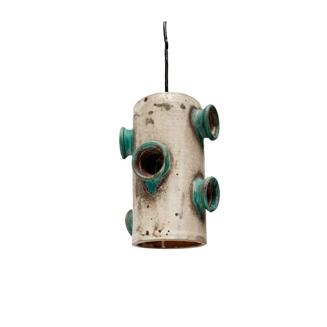 Mid-Century Studio Pottery Ceramic Pendant Lamp from Palette Design, 1960s, Set of 3 For Sale