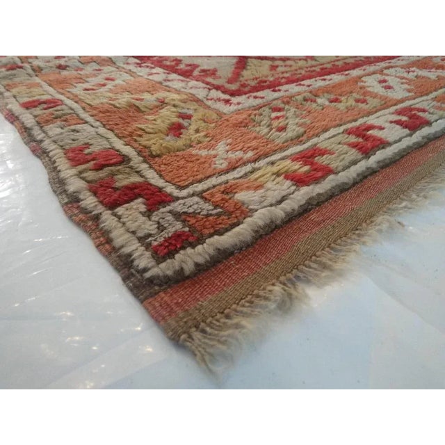 1950s 1950's Anatolian Oushak , 3'4" X 4'4" For Sale - Image 5 of 6