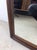 Mid Century Modern Walnut Wall Mirror With Rounded Wood Frame For Sale - Image 11 of 18