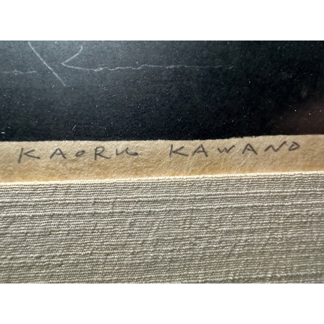 1950s 1950s Rare Kaoru Kawano “Nude (No. 1)” Japanese Woodblock Print Signed Numbered 70/200 For Sale - Image 5 of 9