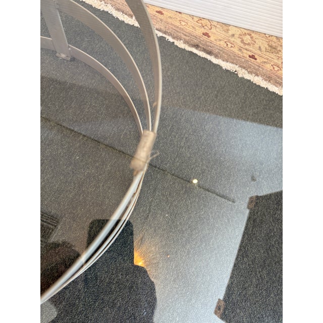 2020s Steel Drum Pedestal Coffee Table For Sale - Image 5 of 12