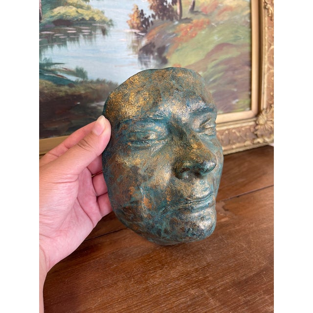 This expressive ceramic face sculpture is signed Melinda and dated 2008 on the reverse.Handcrafted with sculptural detail,...