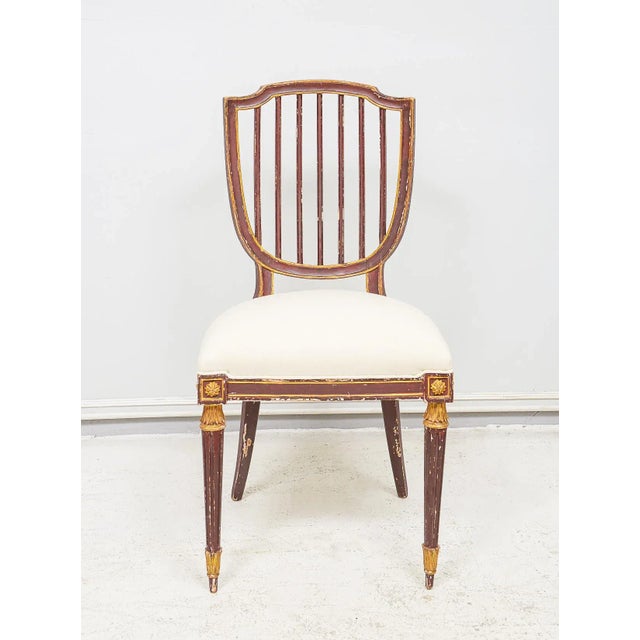 Neoclassical Set of Eight Dining Chairs in the Neoclassic Manner For Sale - Image 3 of 10