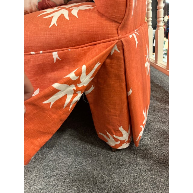 Vintage Designer Fabric Club Chair For Sale - Image 4 of 7