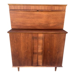 Mid-Century Pull Down Bar For Sale