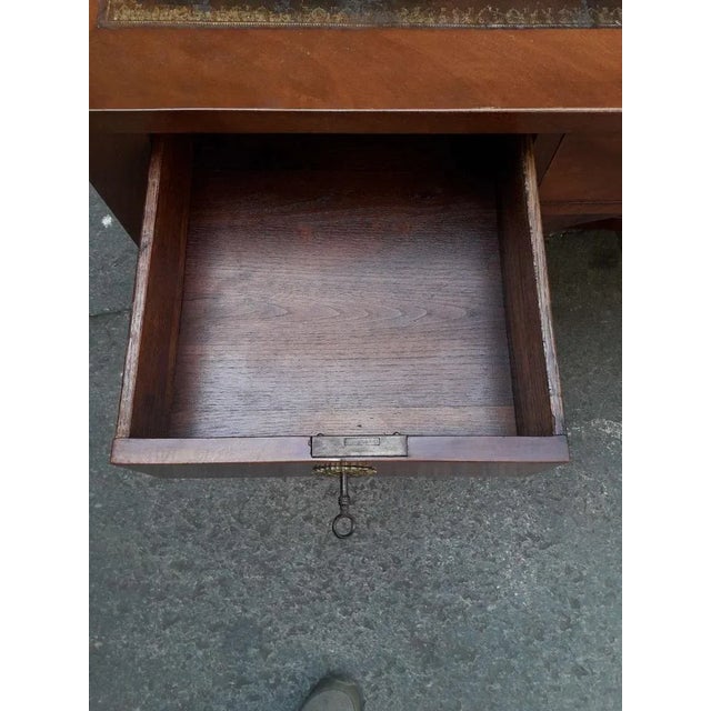 Brown Cuban Empire Mahogany Desk with Gilt Bronze For Sale - Image 8 of 11