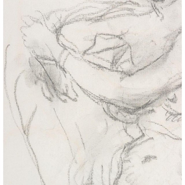 Manfred Schwartz Nude Woman Study Charcoal For Sale - Image 4 of 6
