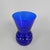 Art Deco Vase with Ribbed Base in Cobalt Blue, 1930s For Sale - Image 4 of 8