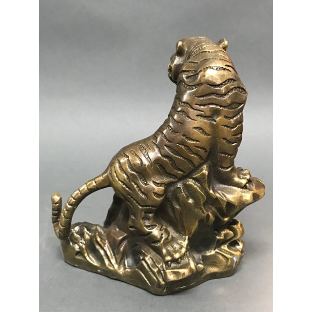 Chinese Bronze Lucky Charm Tiger For Sale - Image 4 of 8